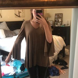 Brown long sleeve shirt